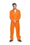 Leg Avenue Prison Jumpsuit Adult Sized Costumes, Orange, Unique Homme