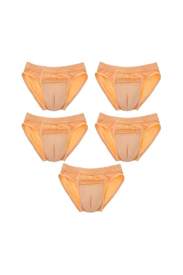 FRCOLOR 5 Pièces Mâle À Femelle Vêtements Travesti sous-Vêtements Gaff Culottes pour Transgenres Gaff String Hommes Mémoires 