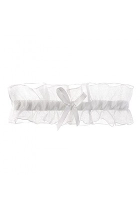 NOGRAX WXYNHHD 1 PC Sexy Bowknot Dentelle Cuisse Anneau De Mariage Noir Blanc Jarretière Ceinture Mariée Élastique Jambe Anne