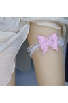 Anneau de Jambe en Dentelle Lolita Jarretière de Jambe Sexy Accessoires de Mariage Jarretières de Bal Extensibles Color : B,