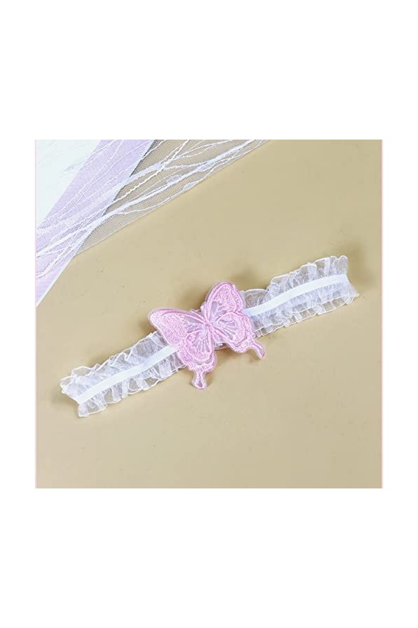 Anneau de Jambe en Dentelle Lolita Sexy Leg Jarretière Accessoires de Mariage Stretch Prom Jarretières Color : A, Size : One