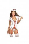 Générique sous-vêtements Naughty Nurse Lace Up Garter Slip Top Sexy Bedroom Fantasy Lingerie Adult Women Sexy Lingerie comme