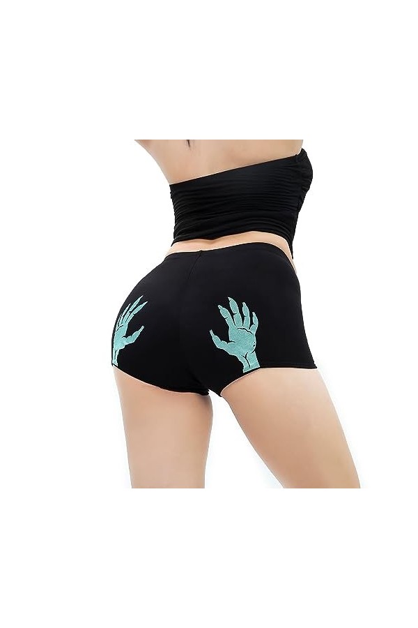 Briskorry Culottes Femme Drôle, Halloween Sous-vêtements Stretch Coton Taille Haute Slips Femmes Respirant Panties Doux Femme