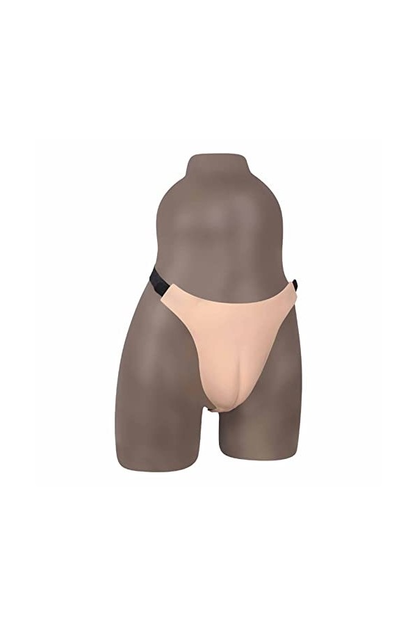 CRODRES Silicone Mens Hiding Gaff Thong Panty Camel Toe Control Transgender Panty Realistic Sissy Underwear for Crossdressing