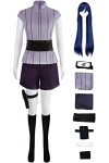Foanja Hyūga Hinata Déguisement Femme Cosplay Anime Complet Sexy Uniforme et Bandeau Sacs Perruques Vêtements Accessoires pou
