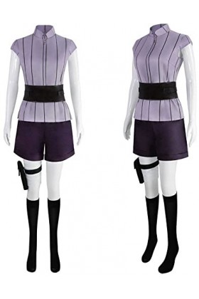 Foanja Hyūga Hinata Déguisement Femme Cosplay Anime Complet Sexy Uniforme et Bandeau Sacs Perruques Vêtements Accessoires pou