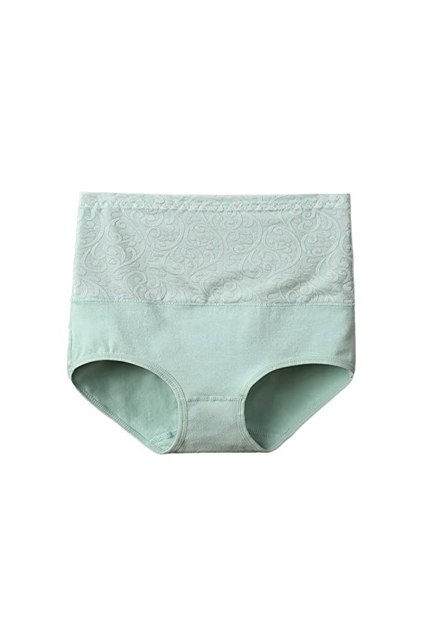 Briskorry Culotte gainante pour femme - Taille haute - En coton stretch - Taille haute - Doux et respirant - Confortable, gri