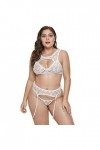 MXXHFC Ensembles de Lingerie pour Femmes Conjunto De Ropa Interior Sexy Sexy Flor De Gancho De Encaje Hueco Europa Y El Nuevo