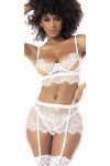 Mapalé by Espiral 8738x Lot de 3 pièces 1x/2x Lingerie, Blanc/Jardin Opulent, X XX-Large Femme