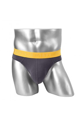 BIATWOWR String pour homme avec grande poche bombée, taille élastique, taille basse et look sexy, sans étiquette, respirant e