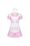 YINGJUN-DRESS Costumes de Fantaisie pour Hommes Maids Hommes Cosplay Uniforme Outfit français Tablier Serviteur Pucelle Mini 