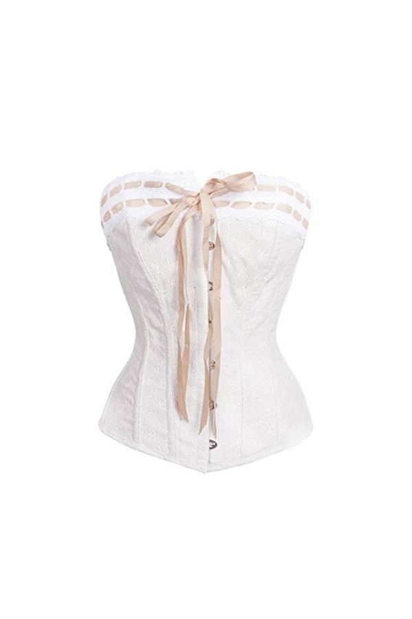 Femmes Corset Rétro Sexy Désossée en Acier Désossé Overbust Taille Steampunk Corsets Et Bustiers