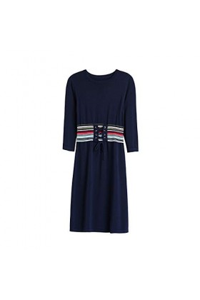 nouler Automne Jupe Femme en Tricot Taille Taille Mince Minceur Cadeau,Bleu,Taille Unique