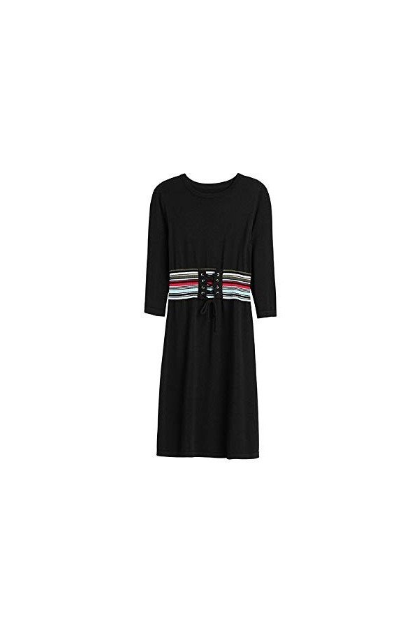 nouler Automne Jupe Femme en Tricot Taille Taille Mince Minceur Cadeau,Bleu,Taille Unique