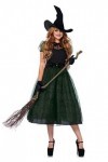 Leg Avenue Darling Spellcaster Adult Sized Costumes, Noir, L EUR 44-46 Femme