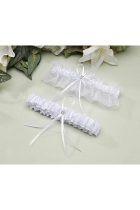 Darice Matrice Vl5865, UNI Sheer Accent Porte-Jarretelles Régler avec Toss Away, Blanc