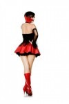 Seven til Midnight Costume dHalloween de vampire gothique pour femmes, rouge, taille L