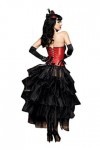 Leg Avenue Burlesque Corset"Betty" Noir/Rouge X-Large