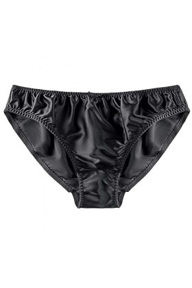 KATIAK Culotte Femme Pack De 3 Culottes en Soie De Mûrier pour Femmes Culottes Mi - Taille À Lacets-G-Le XL