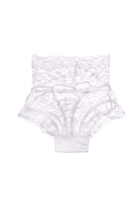 OQHAIR Lingerie Incroyable Sexy Culottes Femmes Taille Haute Dentelle Strings et G Strings sous-Vêtements Dames Évider Culott