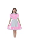 JQYTEN Halloween Sissy French Costume For Women Gothic Lolita Dress Sexy Anime Cosplay Short Sleeve Maid Uniform Plus Size