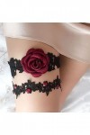 Femmes Sexy Dentelle Jarretières De Mariage Rose Fleur Élastique Jarretière Cuisse Anneau Dames Vêtements Accessoires Color 