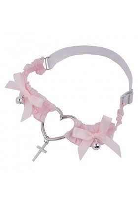 Sexy Dentelle Plissée Élastique Arc Élastique Boucle De Jambe Amour Cross Bow Cloche Jarretière Ceinture Color : Pink, Size 