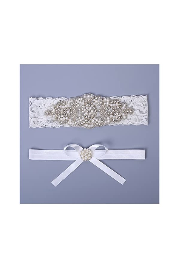 COLIFAS Robe de Demoiselle dhonneur de Mariage avec Porte-Jarretelles en Dentelle Extensible Couleur : Beige, Taille : Tail