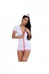 ZGPMGS Baby Dolls Femmes Lingerie Chaude Costumes Sexy Infirmière Uniforme Sexy Costume Babydoll Fermeture Éclair Bon Extensi