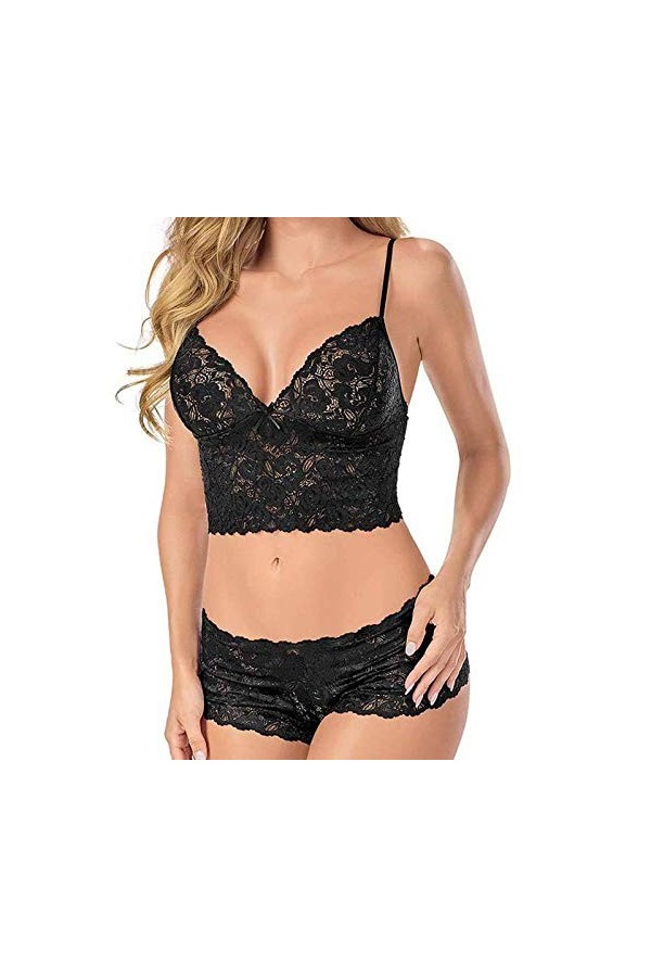 MXXHFC Ensembles de vêtements de Nuit et de Peignoirs pour femmesLingerie Sexy en Dentelle Sexy Ensemble de Culottes de Linge