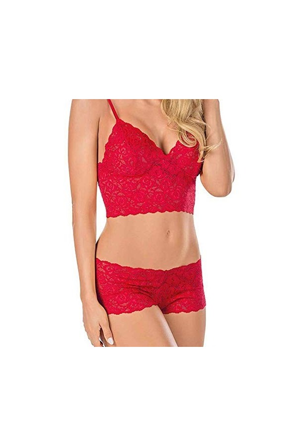 MXXHFC Ensembles de vêtements de Nuit et de Peignoirs pour femmesLingerie Sexy en Dentelle Sexy Ensemble de Culottes de Linge