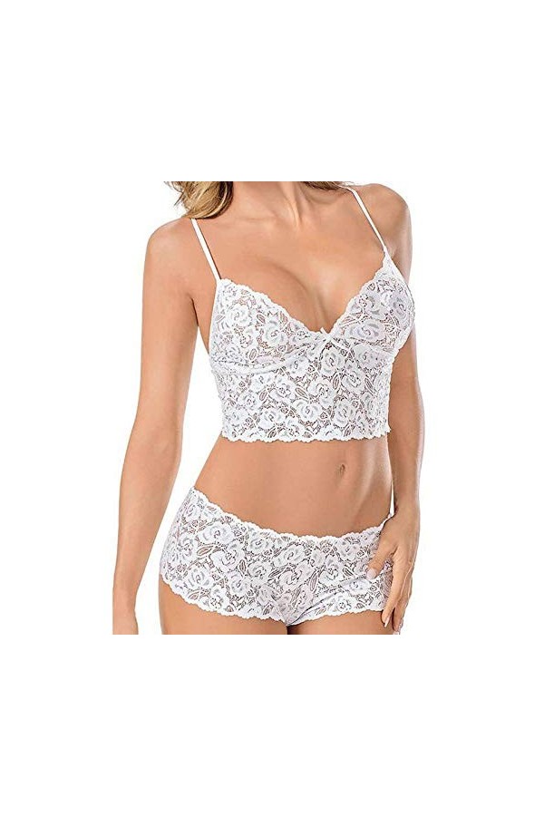 MXXHFC Ensembles de vêtements de Nuit et de Peignoirs pour femmesLingerie Sexy en Dentelle Sexy Ensemble de Culottes de Linge
