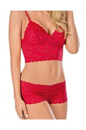 MXXHFC Ensembles de vêtements de Nuit et de Peignoirs pour femmesLingerie Sexy en Dentelle Sexy Ensemble de Culottes de Linge