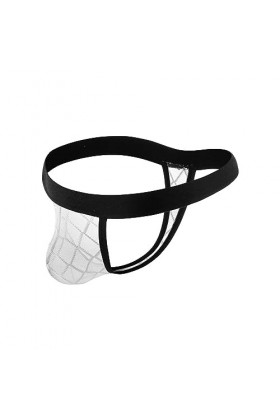 Générique Mens Sexy String Respirant String Net Transparent surélevé amélioré Culotte Transparente big Bag Bikini Culotte No