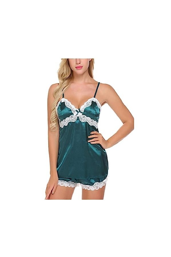 Lingerie Sexy pour Femmes, Filet de Poisson, Pyjama Sexy, Ensemble de Lingerie, Bretelles Transparentes, Chemise de Nuit, vêt