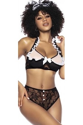 Mapalé by Espiral 60005 Costume de Femme de Chambre française Ensemble de Lingerie, comme sur la Photo