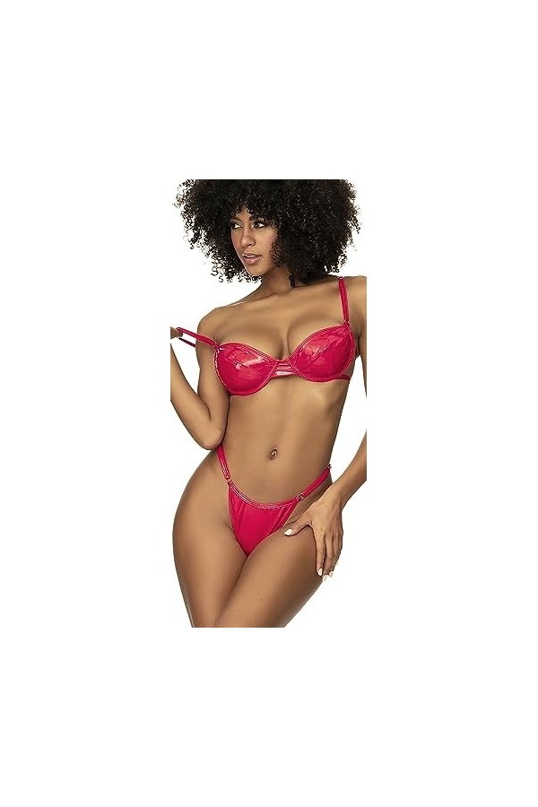 Mapalé by Espiral Ensemble deux pièces 2740 pour femme, Rouge mouillé, Small