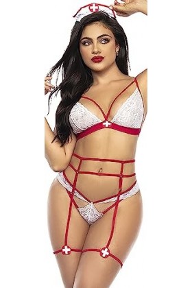 Mapalé by Espiral Costume dinfirmière 60002 pour femme, comme sur limage, Small-medium