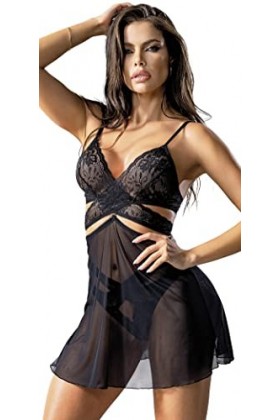 Mapalé by Espiral Mapale Ensemble nuisette et 2 pièces pour femme, noir, Large-X-Large