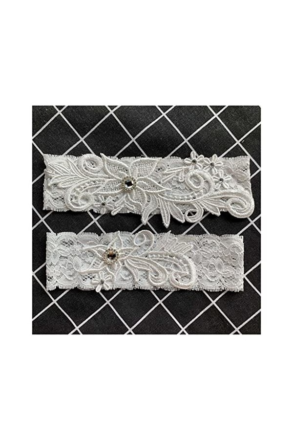 Élégante Dentelle De Mariée Élastique Jarretière Ceinture Sexy Cuisse Anneau De Bal Cosplay Accessoires De Mariage Couleur: 