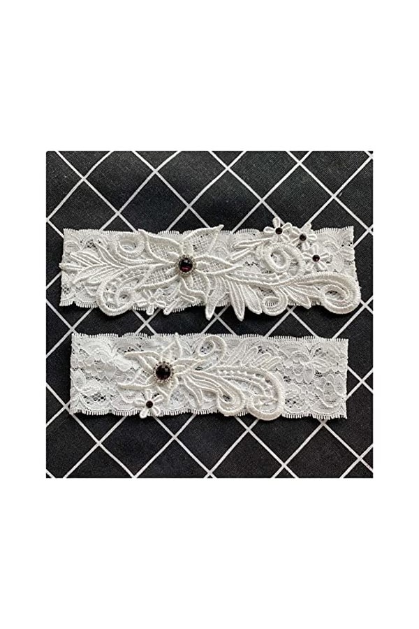 Élégante Dentelle De Mariée Élastique Jarretière Ceinture Sexy Cuisse Anneau De Bal Cosplay Accessoires De Mariage Couleur: 