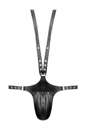 Male Power Capricorne en cuir synthétique 530-266, noir, seulement taille