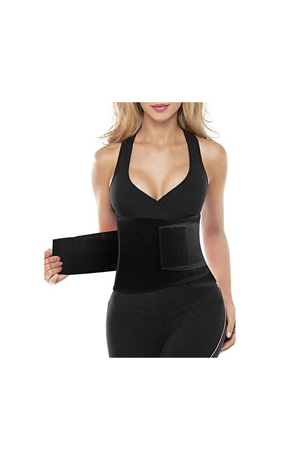 DSFEOIGY Néoprène ceinture de sueur taille formateur entraînement tondeuse corps Shaper perte de poids exercice minceur ceint
