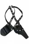 costumebase Harnais Harnais Harley Quinn Épaule Gun Holster Noir