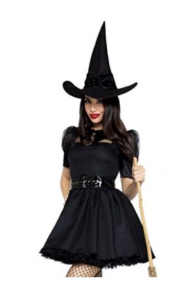 Leg Avenue Bewitching Witch Adult Sized Costumes, Noir, S pour Femmes