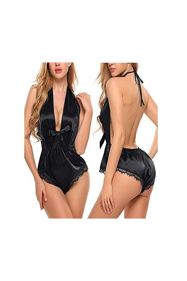 Costumes Ensembles de vêtements de Nuit et de Robes pour Femmes Lingerie Sexy, Pyjamas Sexy, Lingerie Sexy Noir X Rouge X 