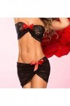 Lingerie Sexy Body Femme Ensemble de Lingerie Sexy Pyjama Babydoll Lingerie en Dentelle Noir Taille Unique Noir Taille Uni