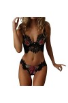 Ensembles de Lingerie pour Femme Costumes pour Femme Ensemble de Soutien-Gorge Sexy sans Couture en Dentelle brodée Lingerie 