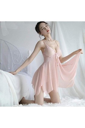 RWRAPS Ensembles de Lingerie pour Femme Costumes pour Femme Lingerie Sexy pour Femme Uniforme Bretelles Chemise de Nuit Pyjam