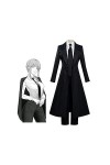 EXOTUF Makima Cosplay Costume Anime Taille Femme Costume Uniforme Noir Veste Ensemble,Set-S